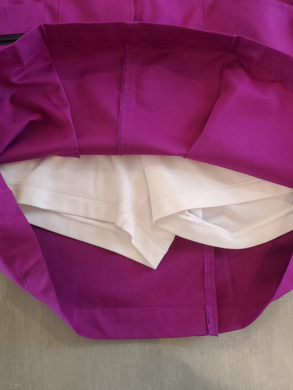 GG Blue Vibrant Pleated Purple Skirt Skort with Utility Details Size 6 - Picture 6 of 8